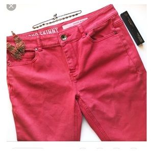 DKNY SOHO skinny pink jeans size 6
